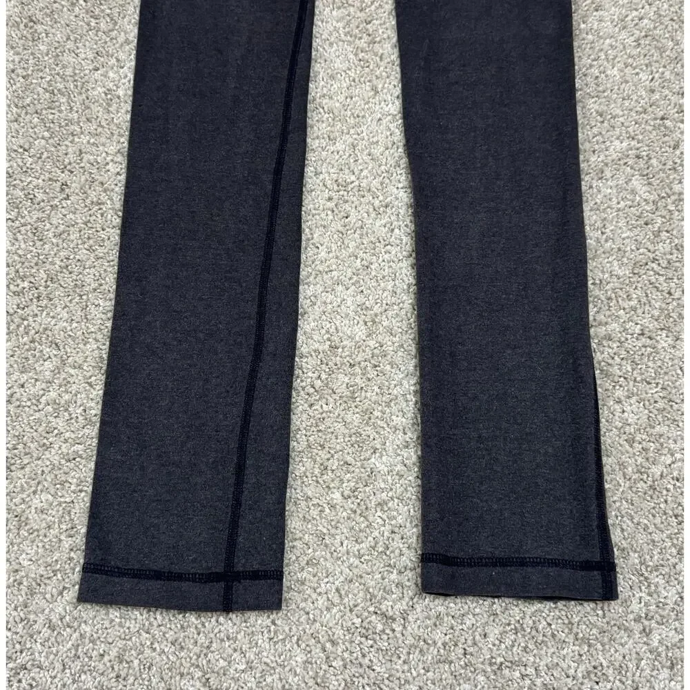 Lululemon Skinny Groove Pant Full-On Luon Yoga Leggings Size 2 Gray